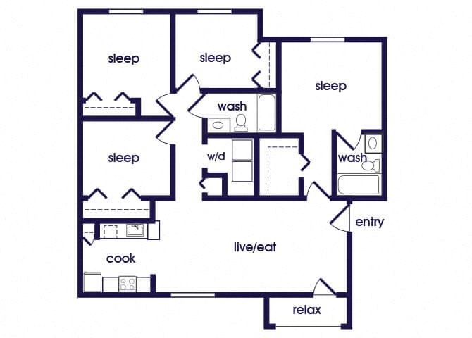 Suite A Floorplan